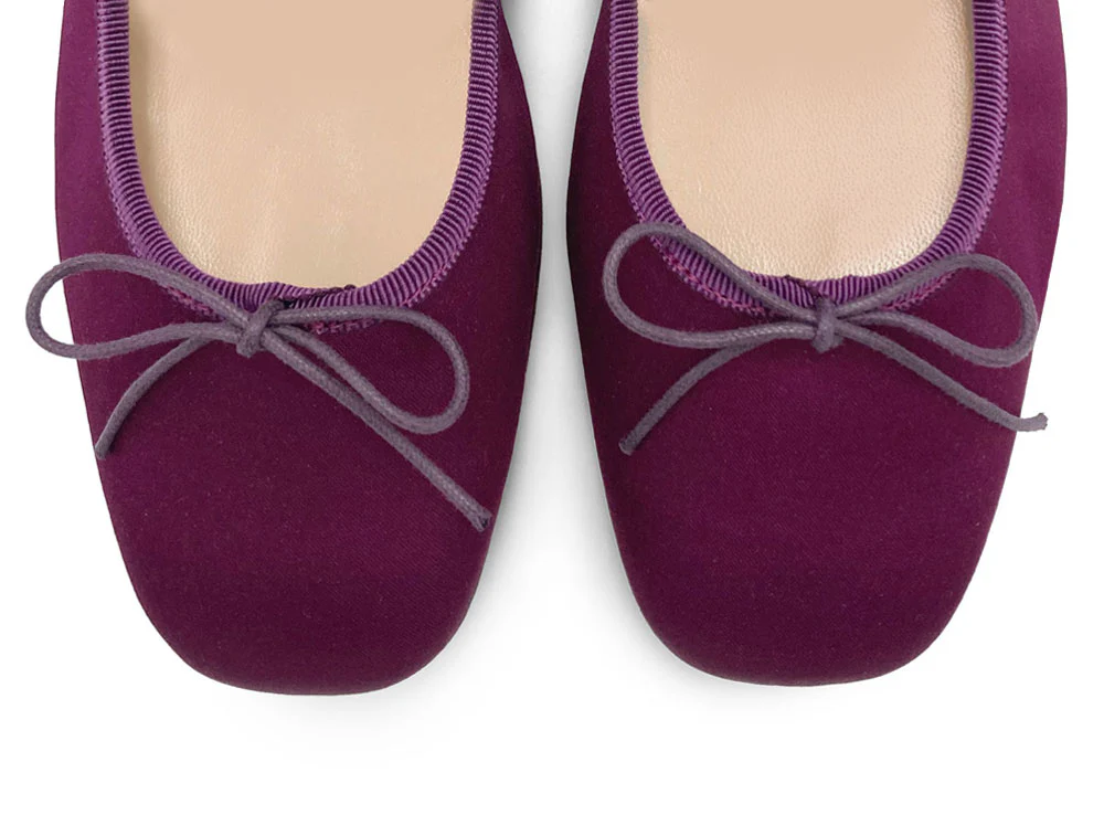 TT GO GREEN Collection - Ballerine Mary Jane fucsia in raso ECO - Image 6
